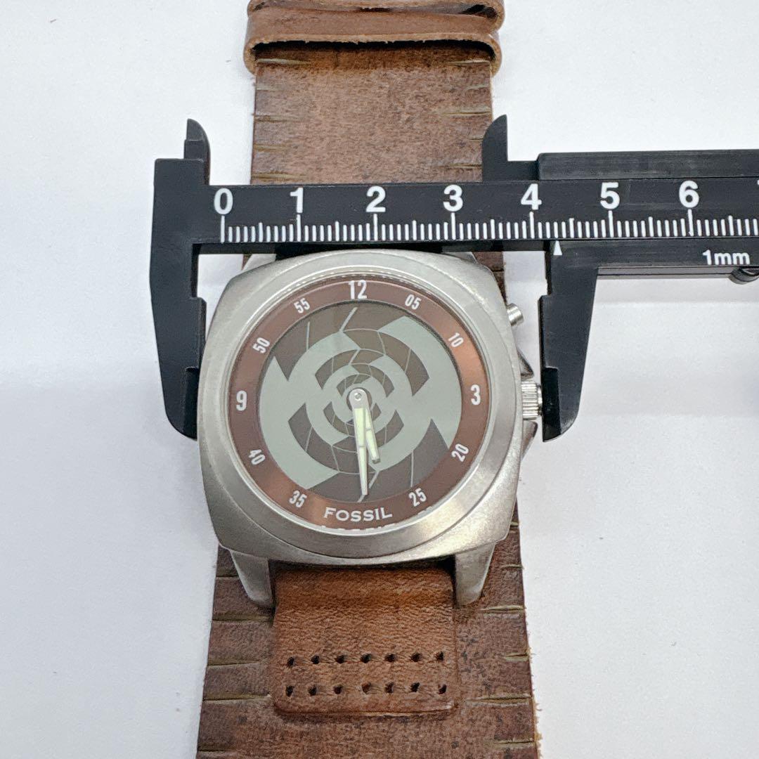 【希少】フォッシル BG-1079 ビッグティック デジアナ文字盤 腕時計