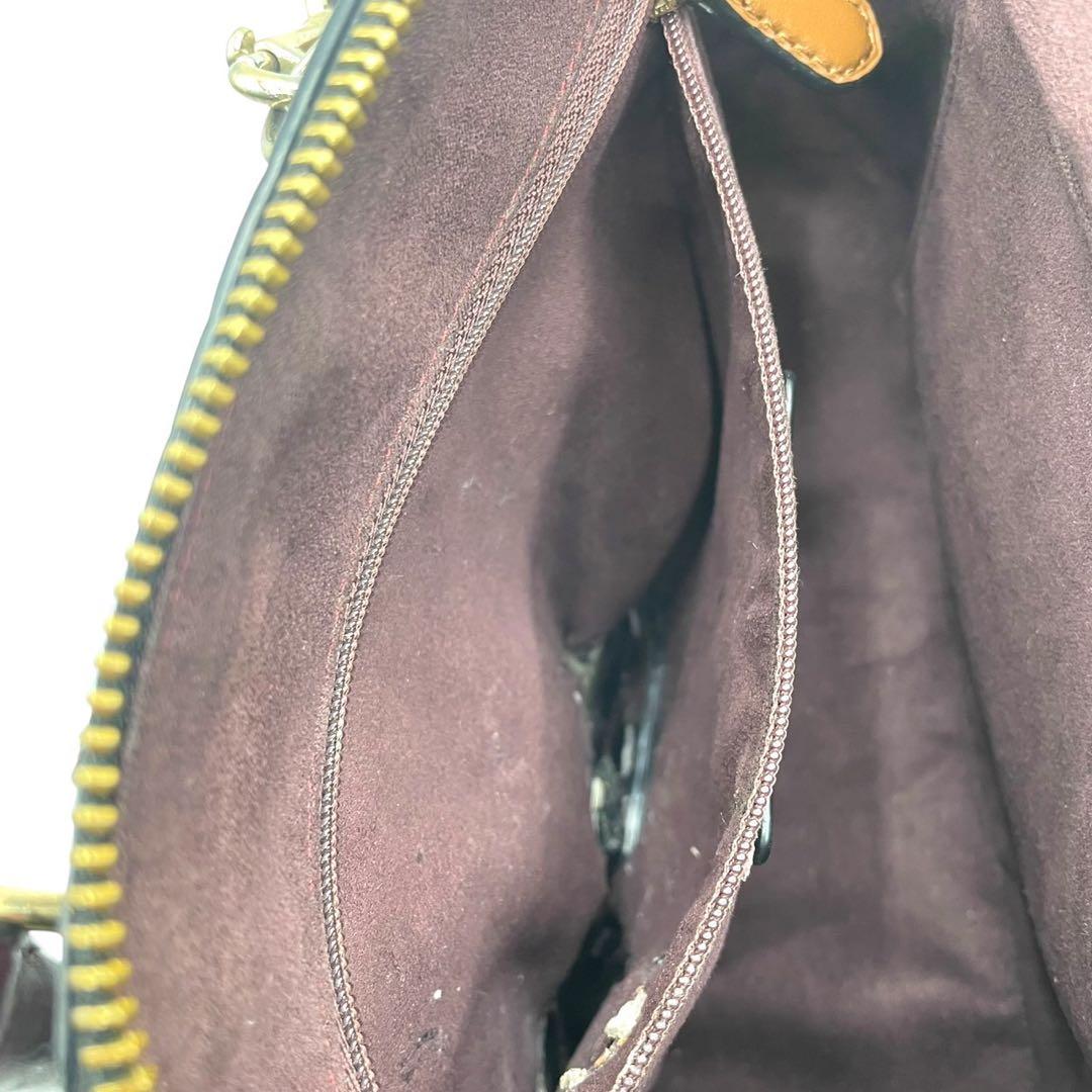 極美品✨️訳あり コーチ 2way ショルダーバッグ シエラ エンボス加工 黒