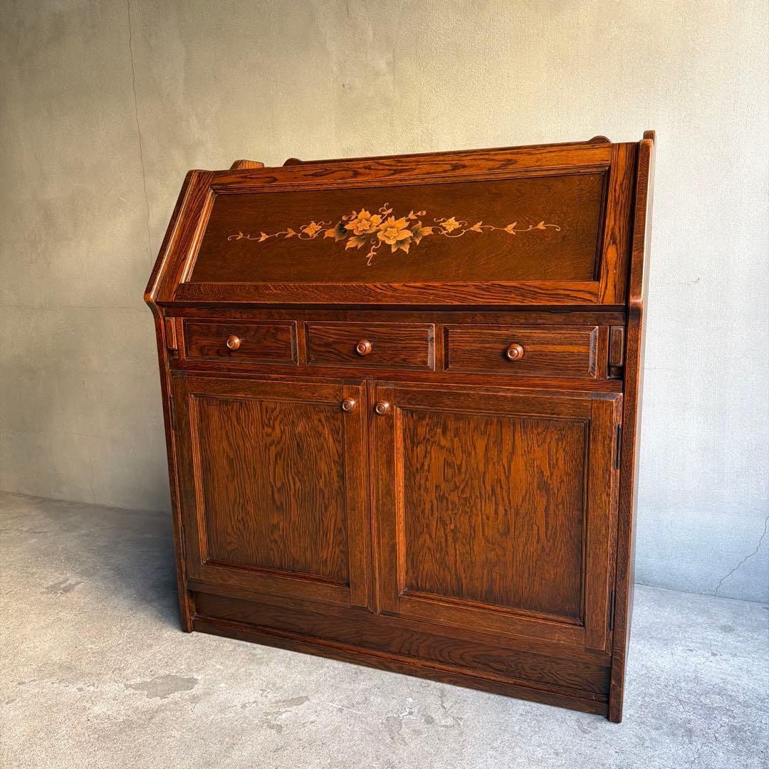 美品　三越　Brugge ブルージュ　ライティングデスク　ライティングビューロー