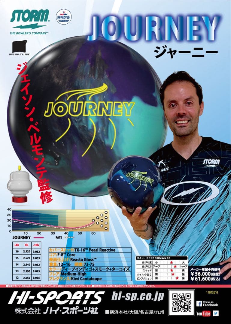 み*け様 JOURNEY ボウリングボール 15ポンド