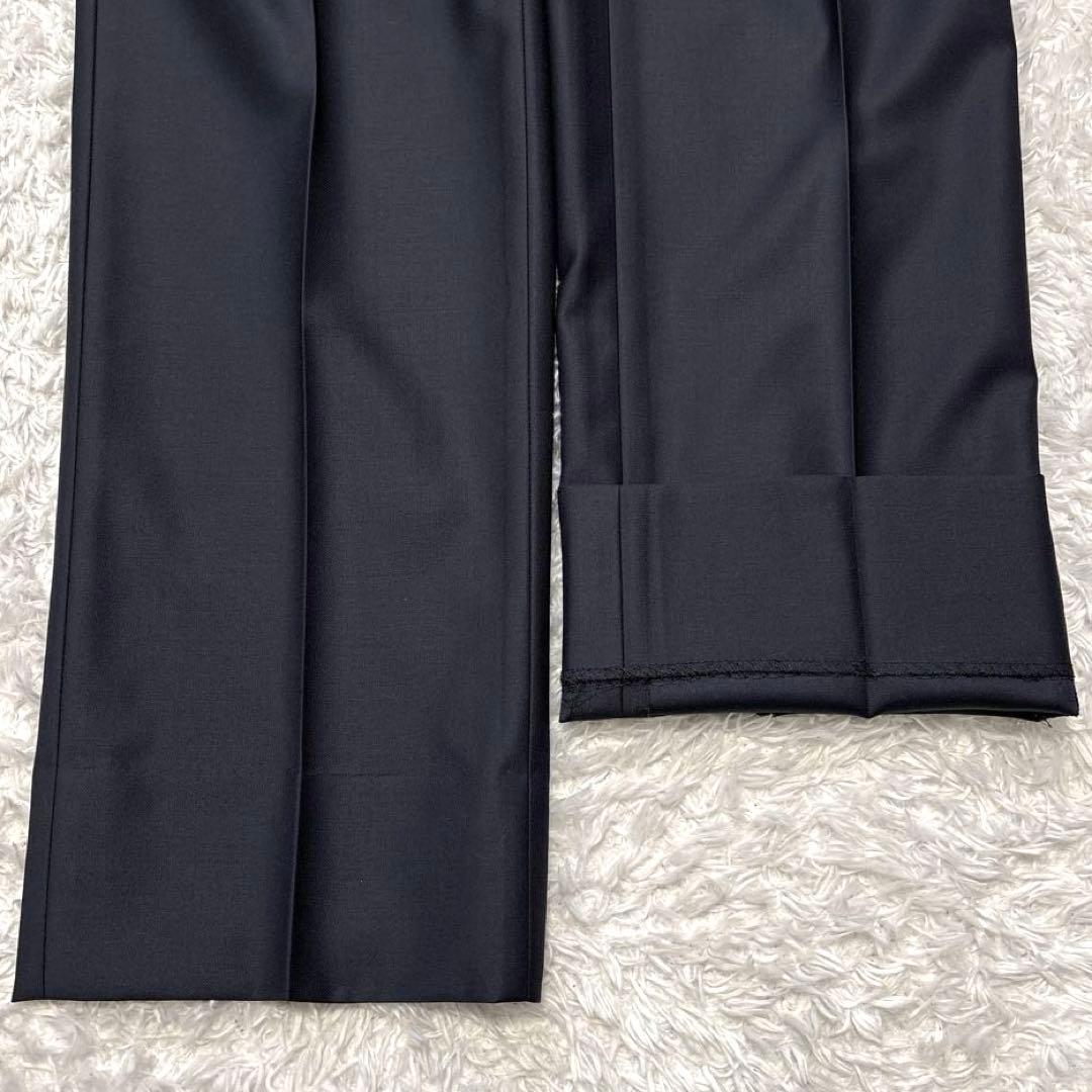 外装美品✨ポールスチュアート ビジネススーツ スリーピース 光沢 黒 総裏