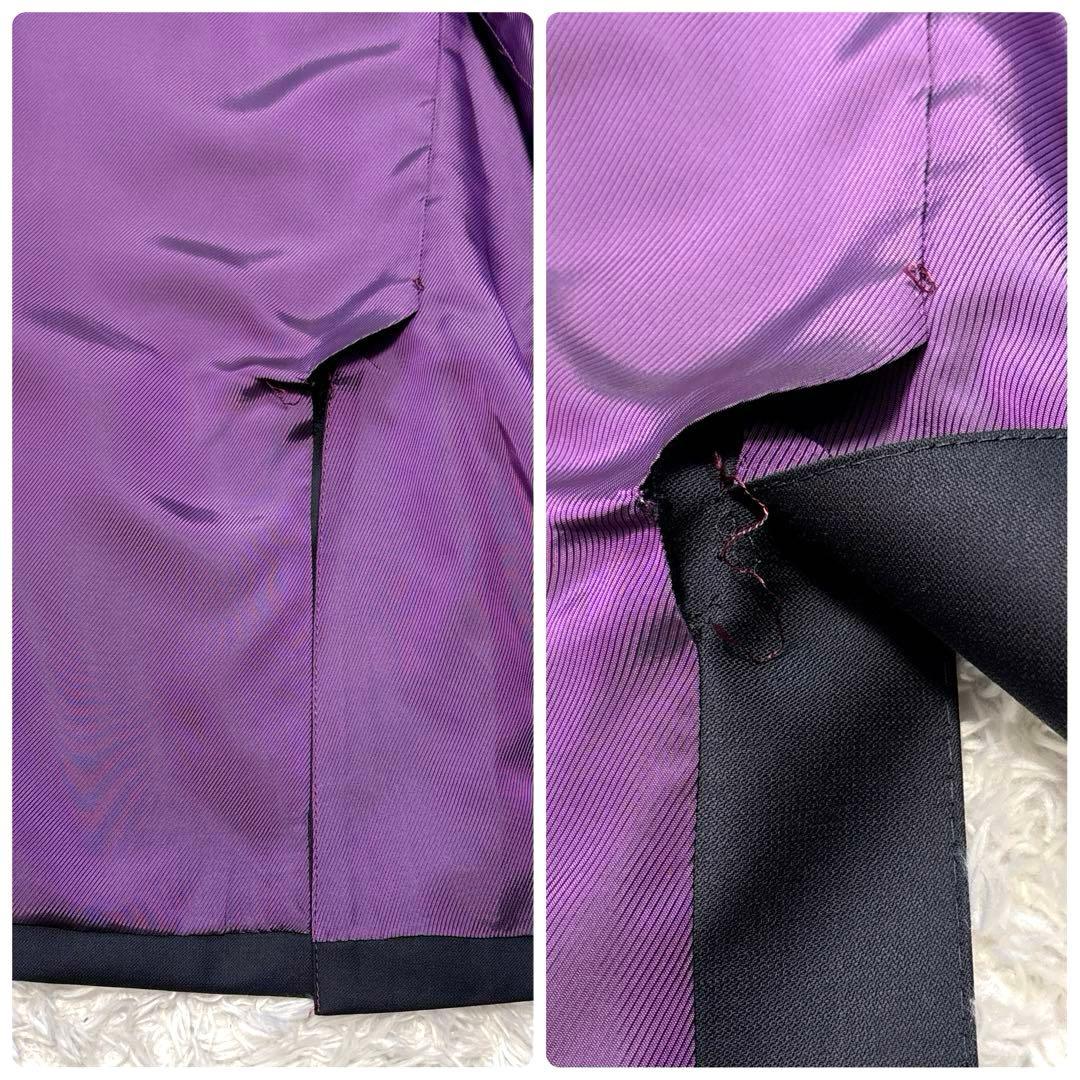 外装美品✨ポールスチュアート ビジネススーツ スリーピース 光沢 黒 総裏