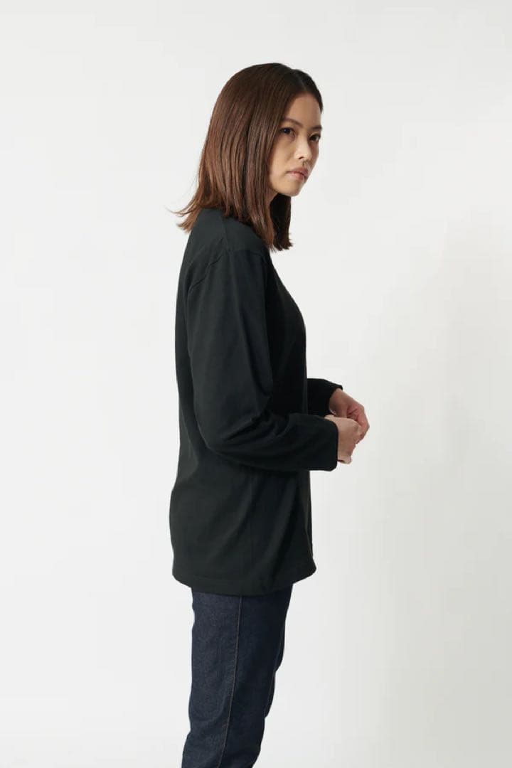 relive リライブ シャツ 長袖無地 & レディーススパッツ 上下セット M