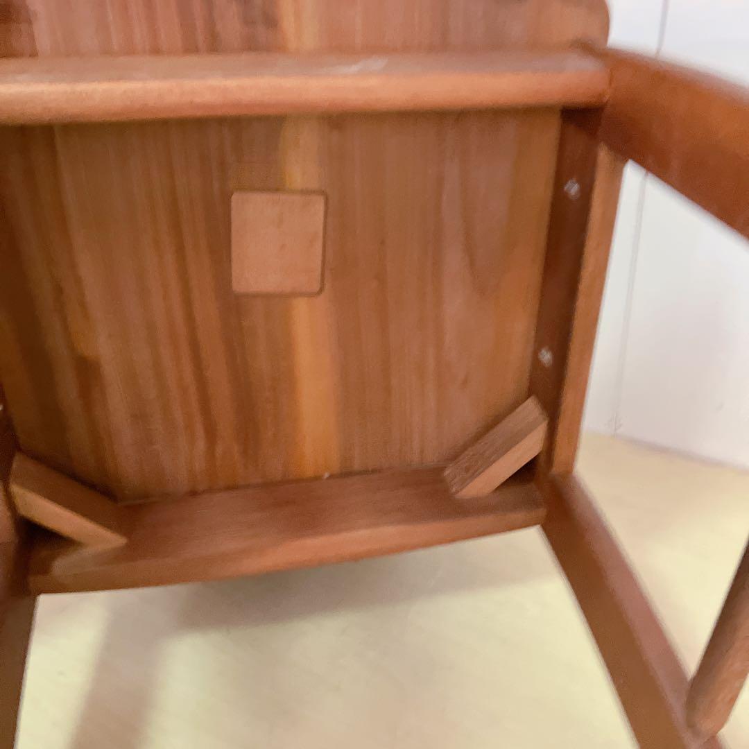 木製　ダイニングチェア　2脚セット　デザインチェア　アームレスチェア　ハート