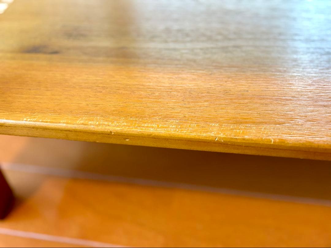 ローテーブル　センターテーブル　ニトリ　木目　リビングボード