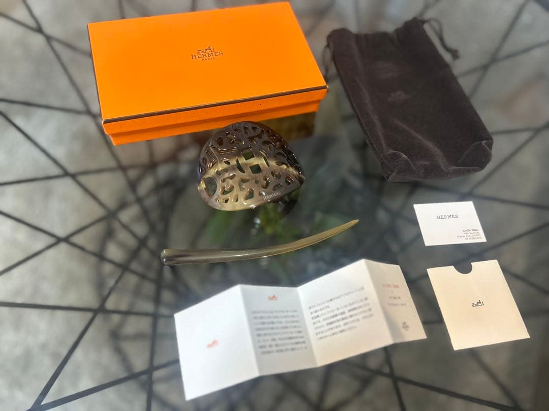 【ひろ＊＊さん専用】HERMES ヘアアクセサリー グレー