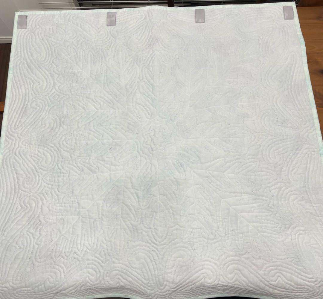 専用ハワイアンキルト タペストリー 緑柄白柄