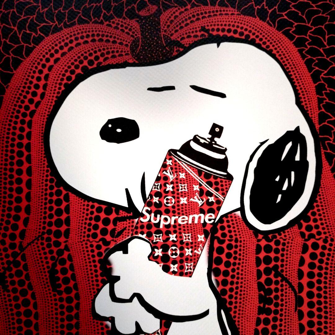 AKH額装death nyc 世界限定草間彌生　スヌーピー　Supreme