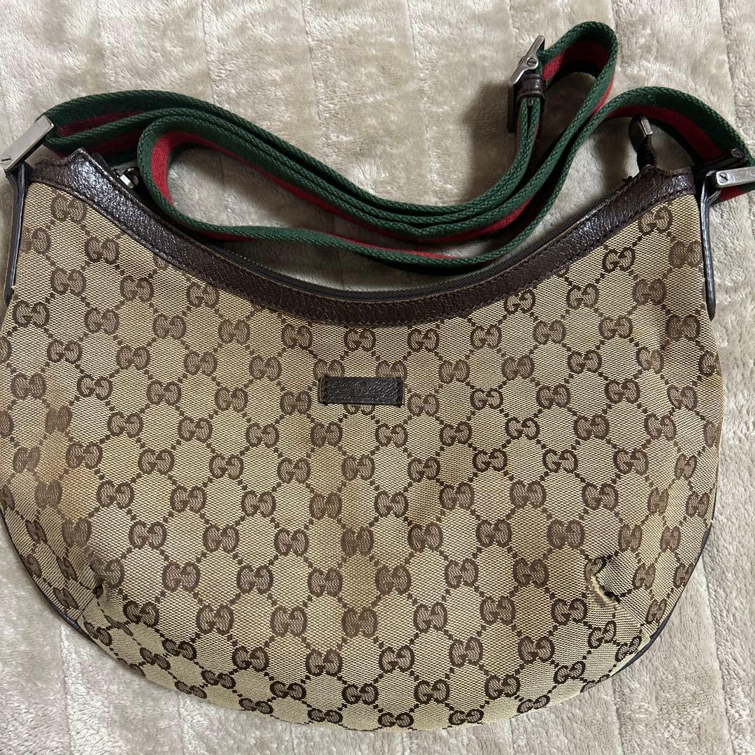 GUCCI シェリーライン　ハーフムーン　ショルダーバッグ181092