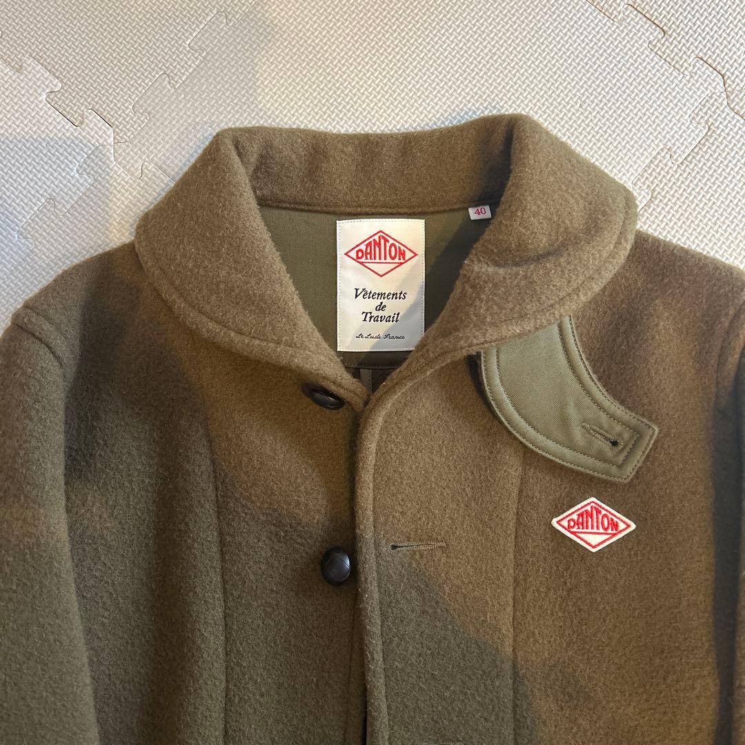 DANTON ウールピーコート サイズ40 オリーブ