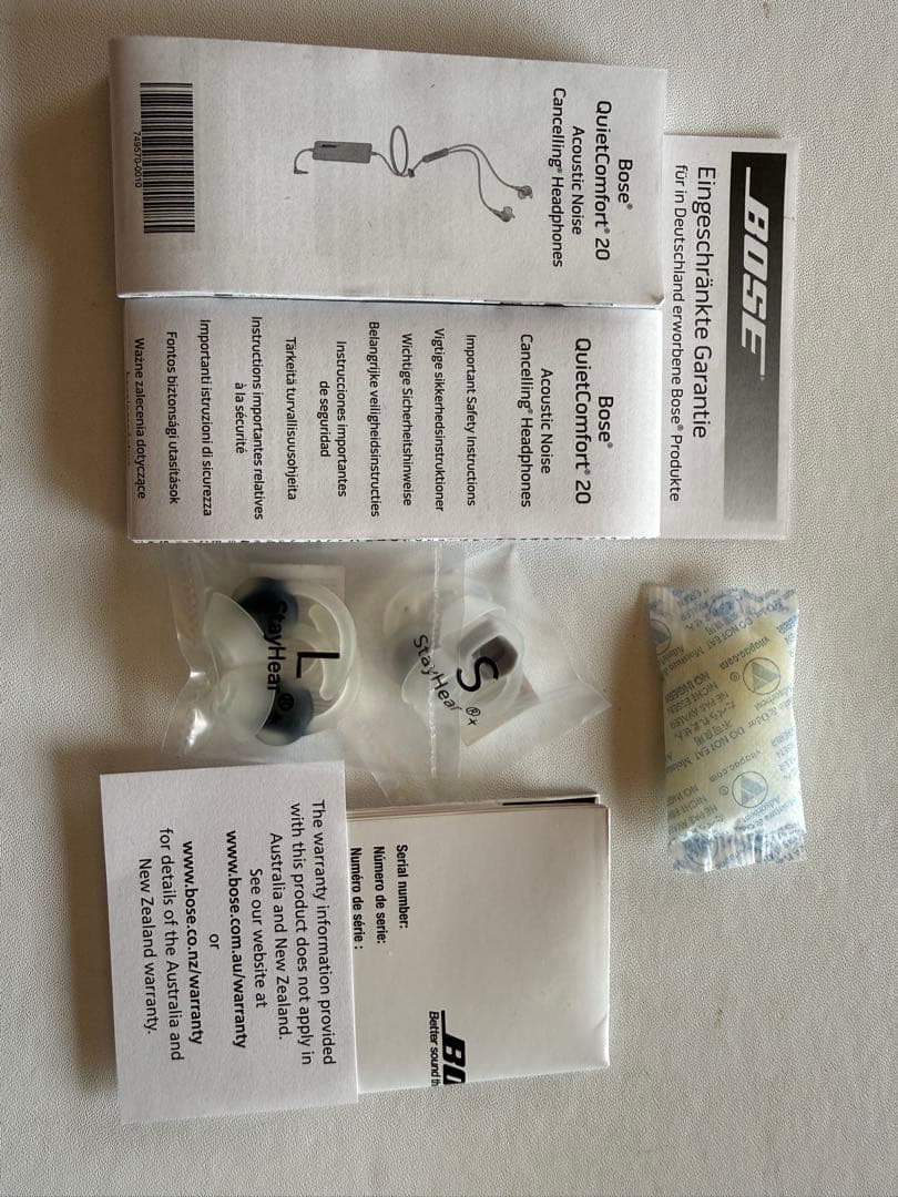 Bose QuietComfort 20 ノイズキャンセリング イヤホン