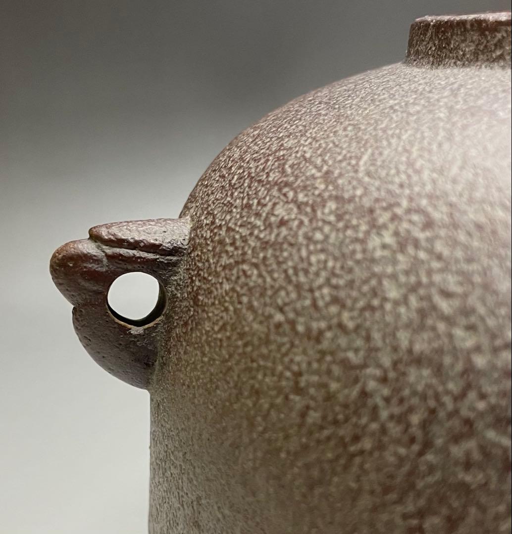 人間国宝　高橋敬典　鬼面風炉釜　釜釻　共箱　栞