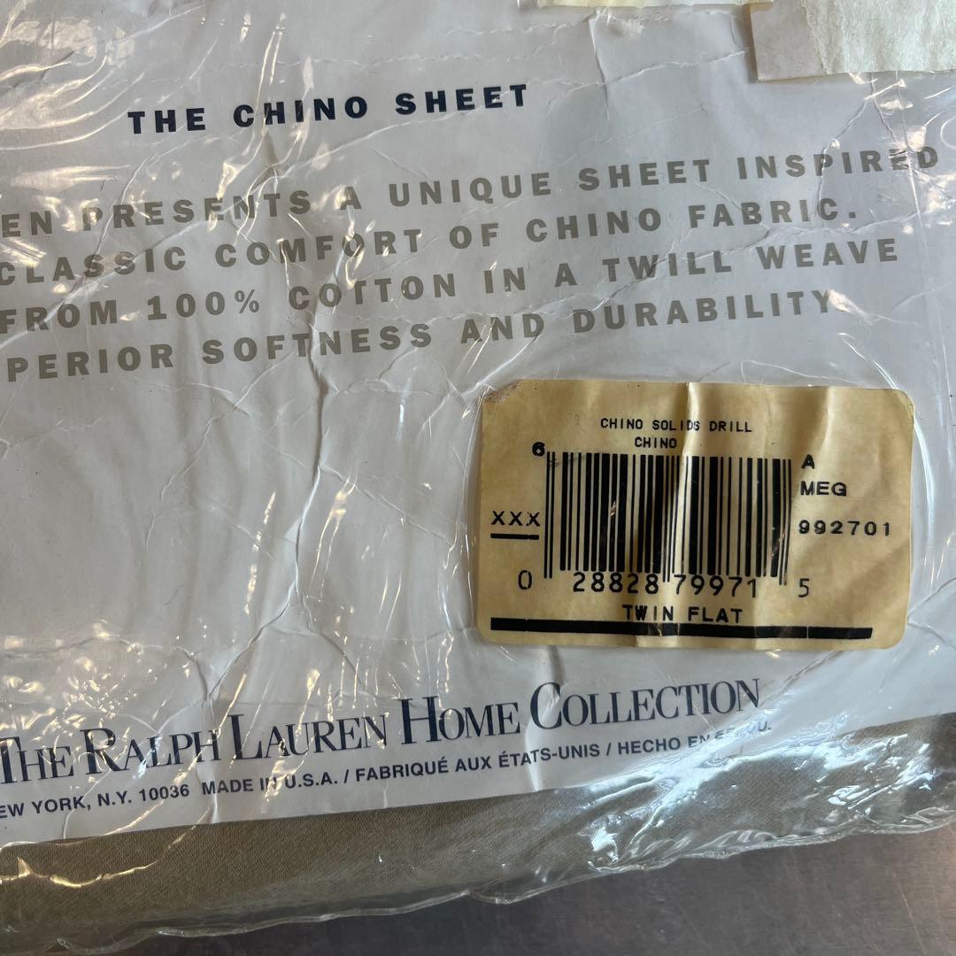 最終価格 Ralph Lauren Chino Sheet Twin Flat