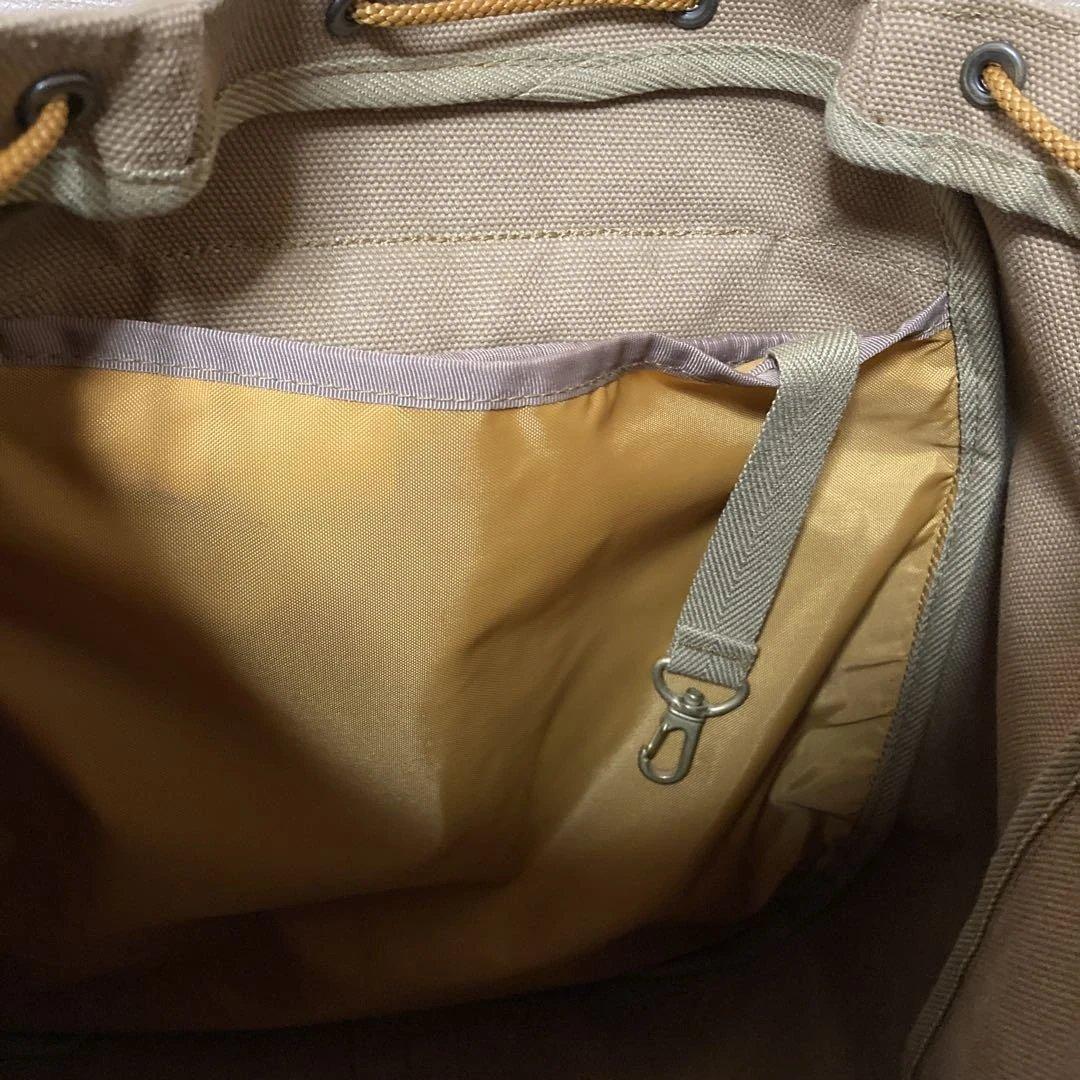 シライデザイン　帆布リュック【カーキ】