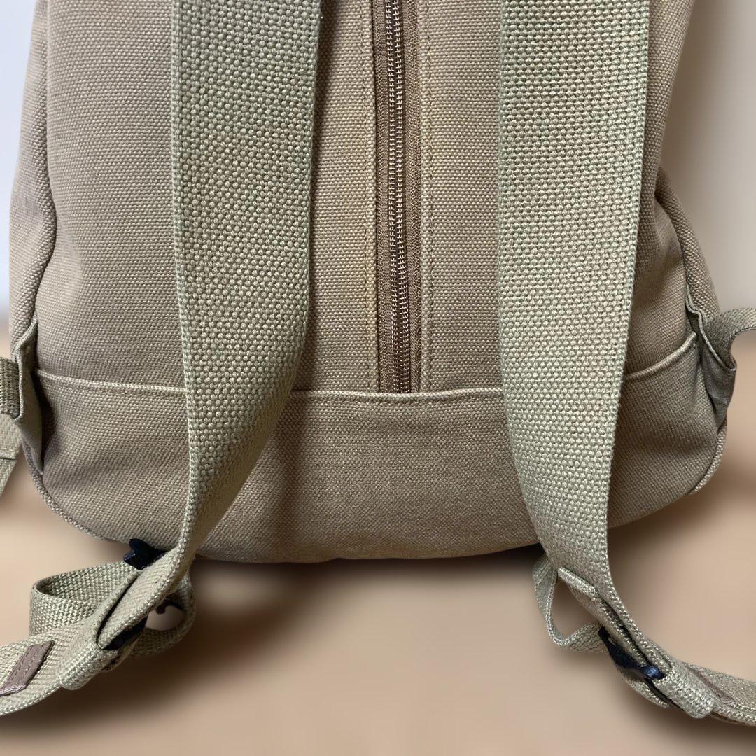 シライデザイン　帆布リュック【カーキ】