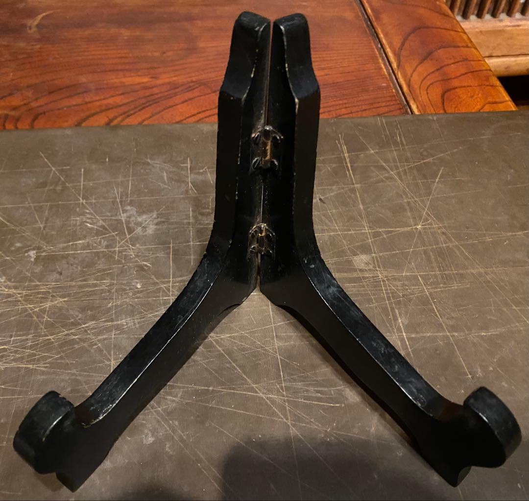 中国汕頭・スワトウ　龍　絵皿　鑑賞台付 沈船品ヴィンテージ　レア ・台湾茶器