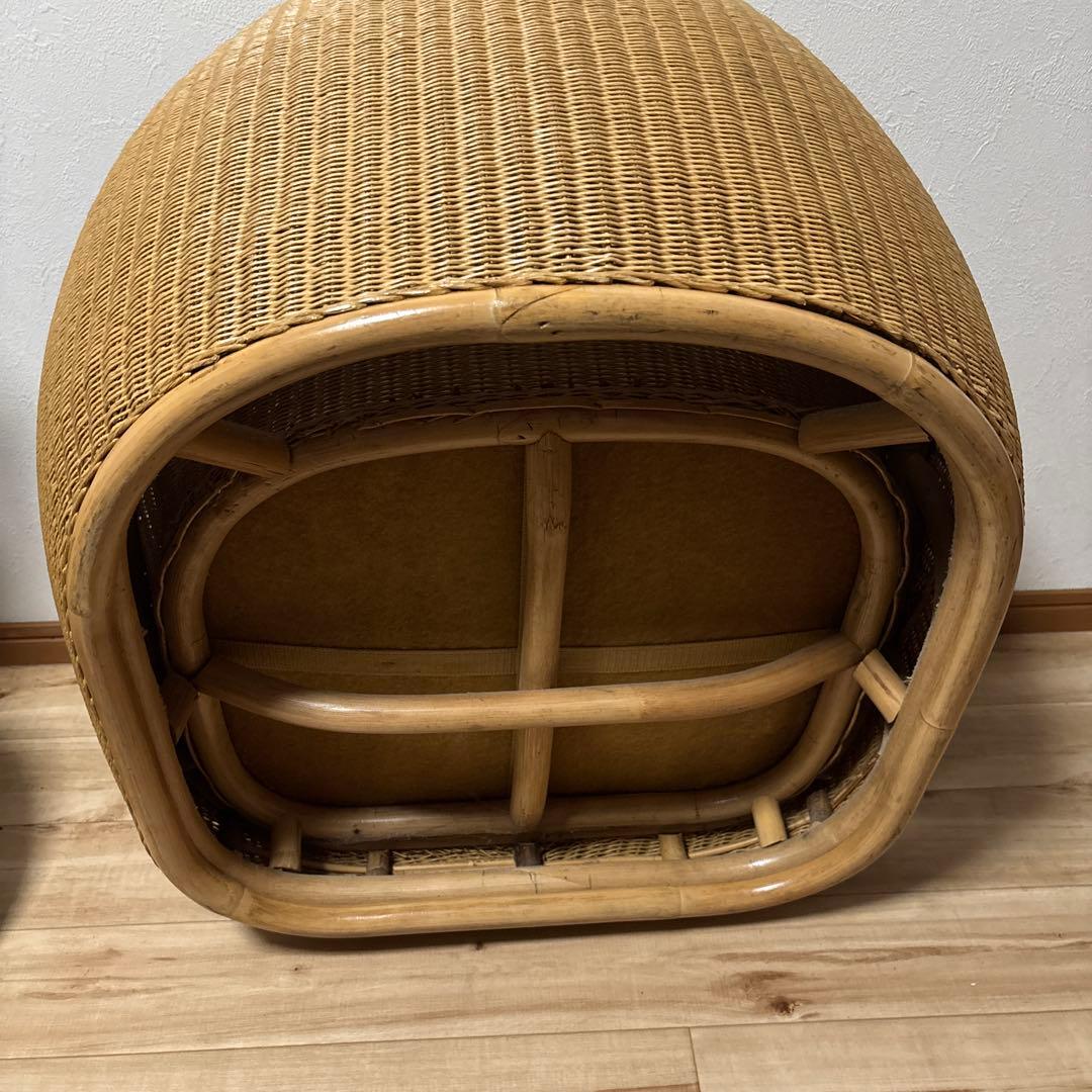 Loom Japan DARUMA ラタンチェア　美品寄り　最安値1