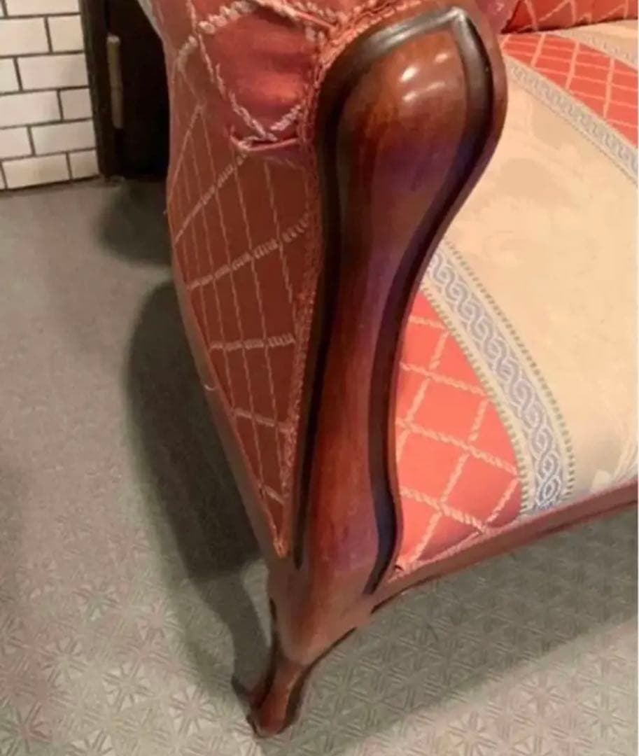 イタリア製ラブソファ 2Pソファ 二人掛け 猫脚 クラシック／アンティークソファ