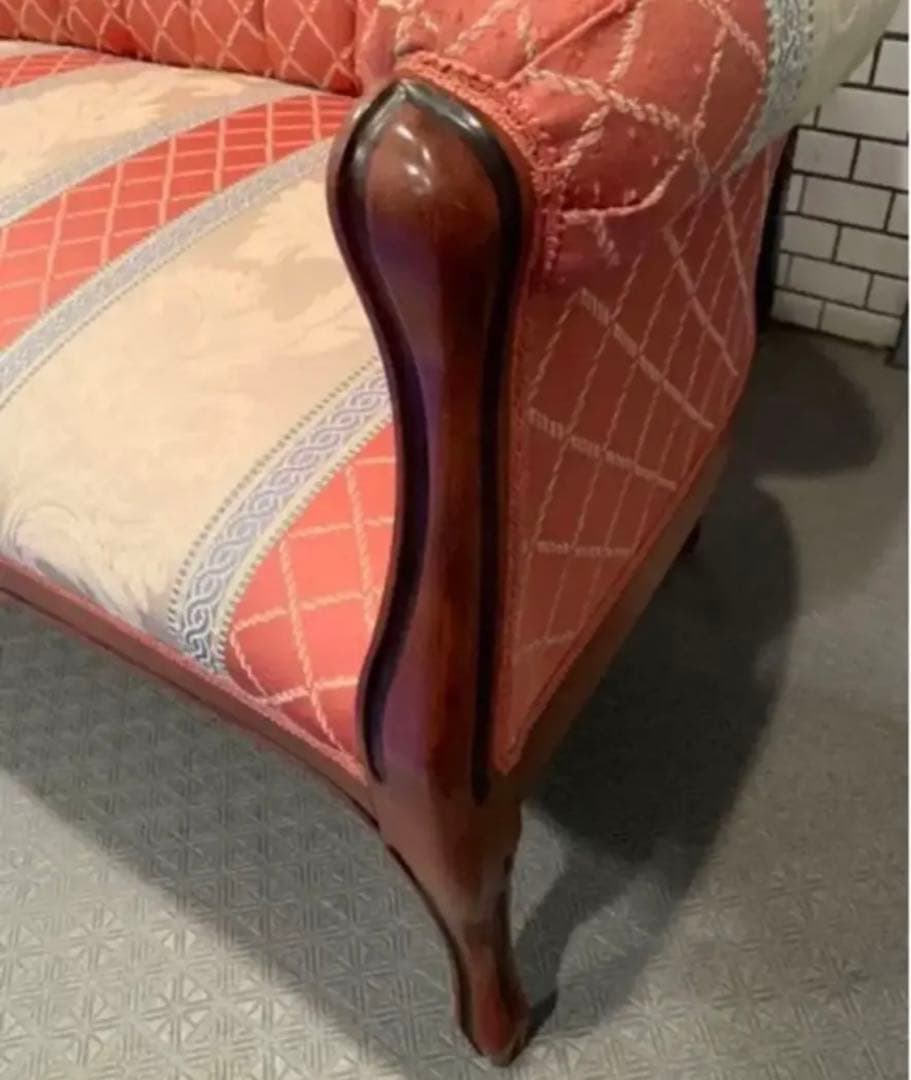 イタリア製ラブソファ 2Pソファ 二人掛け 猫脚 クラシック／アンティークソファ