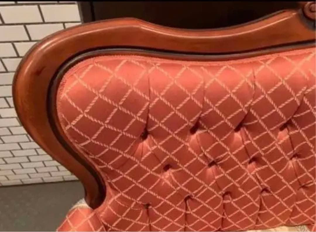 イタリア製ラブソファ 2Pソファ 二人掛け 猫脚 クラシック／アンティークソファ