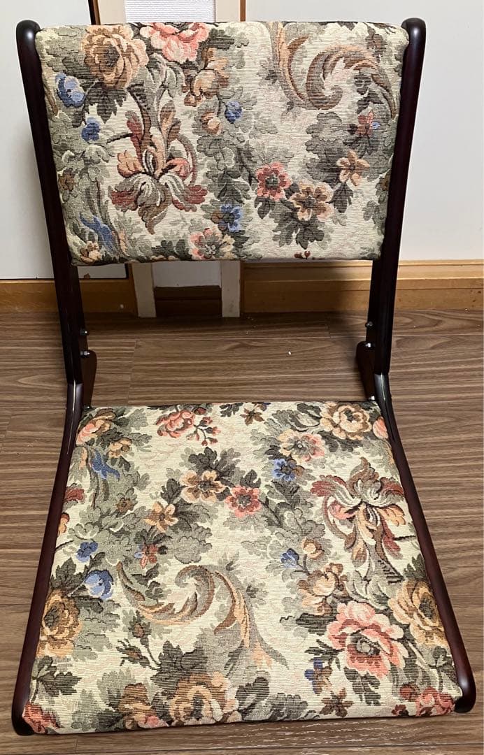 花柄 座椅子 2点セット ナカムラ バラ 薔薇 ローズ柄