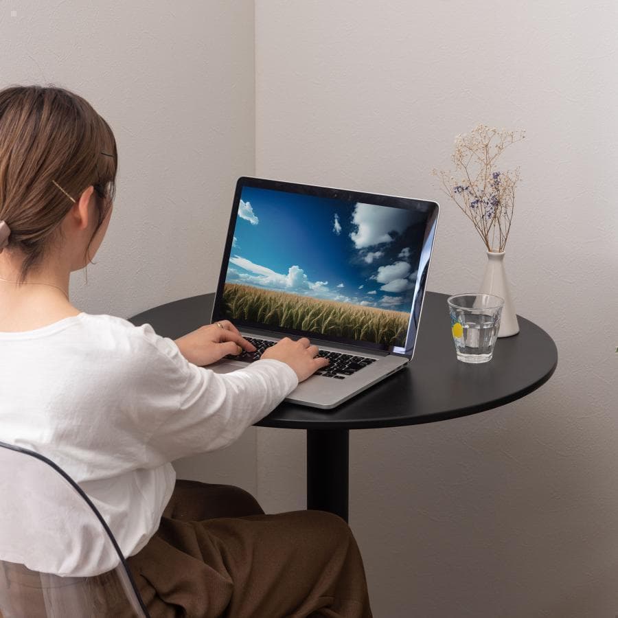 東谷 カフェテーブル CL-490BK 481