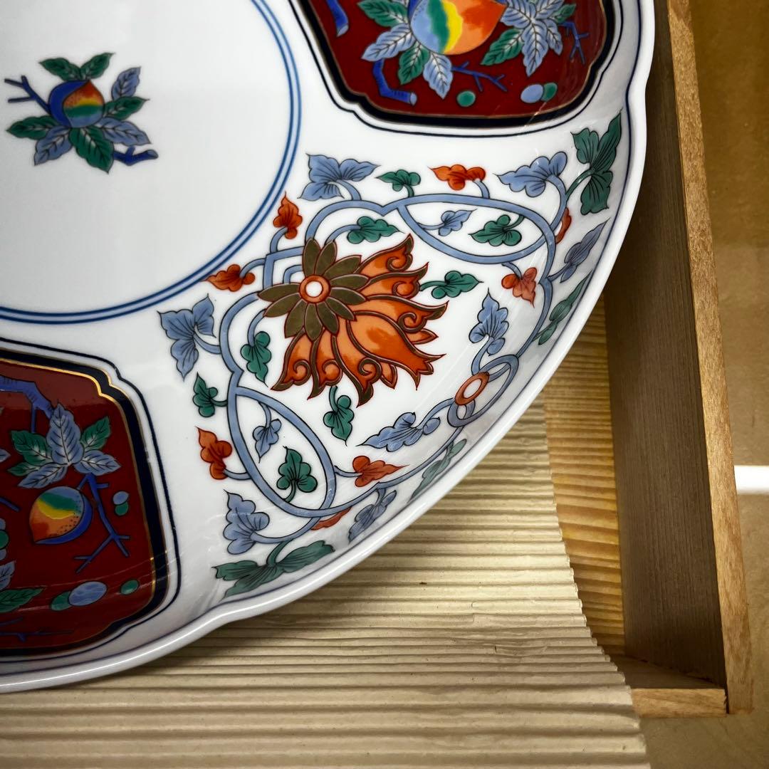 賞美堂本店　有田焼　其泉窯　其泉　盛り皿　新品