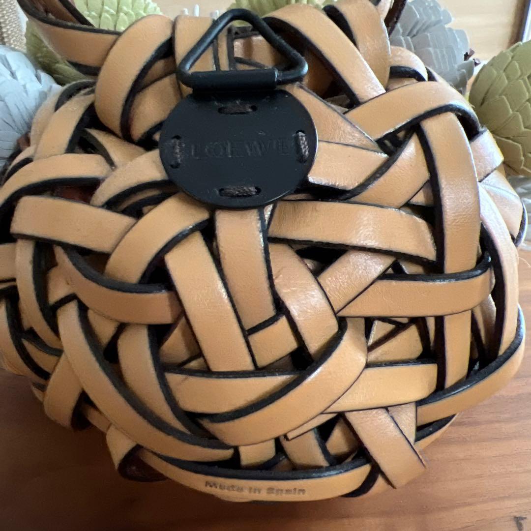 ロエベ　花瓶グリーン