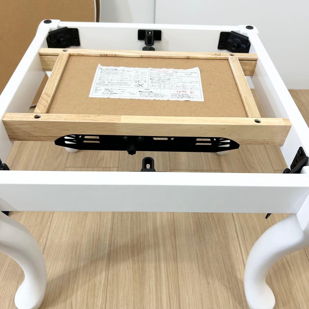 美品❗️ Francfranc こたつ 猫脚テーブル 白 ホワイト