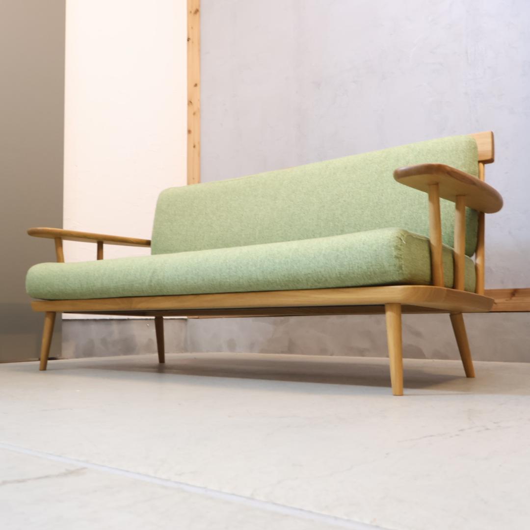 HIDA 飛騨産業 つぐみ 3人掛けソファ キツツキ ホワイトオーク 飛騨家具