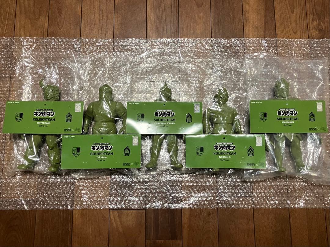 ファイブスタートイキン肉マンソルジャーブロッケンJrアシュラマンキンケシキン消し