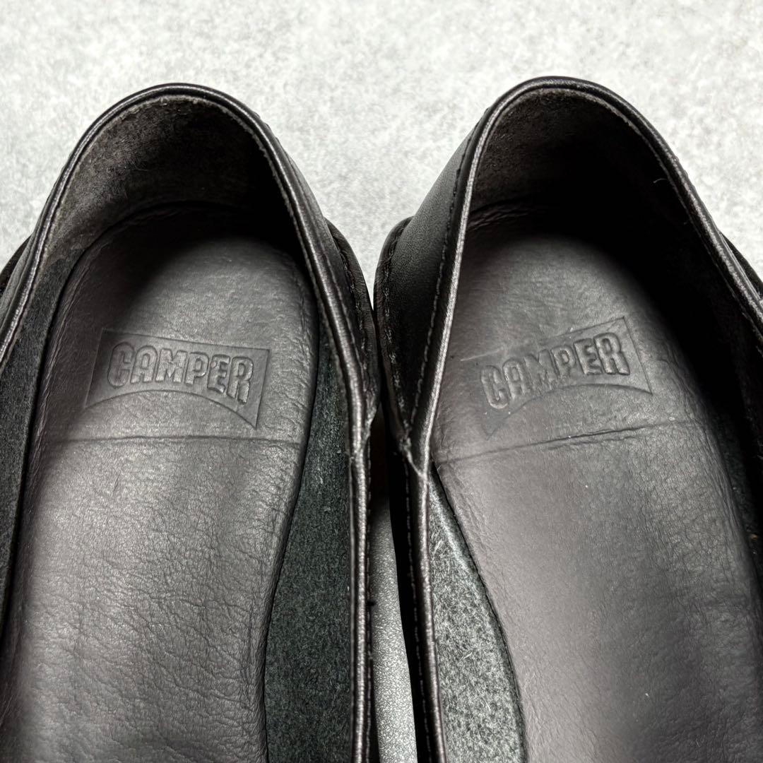 【美品】カンペール カシマイラ フラットパンプス バブーシュ 24.5cm 黒