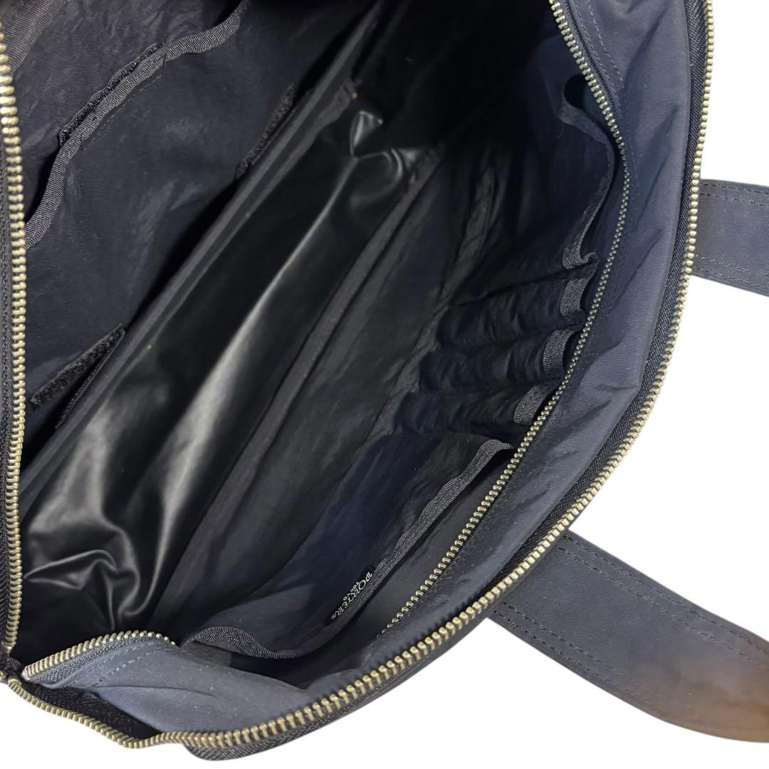 【美品】ポーター　ダブルジッパー　容量変更可　ビジネスバッグ　黒