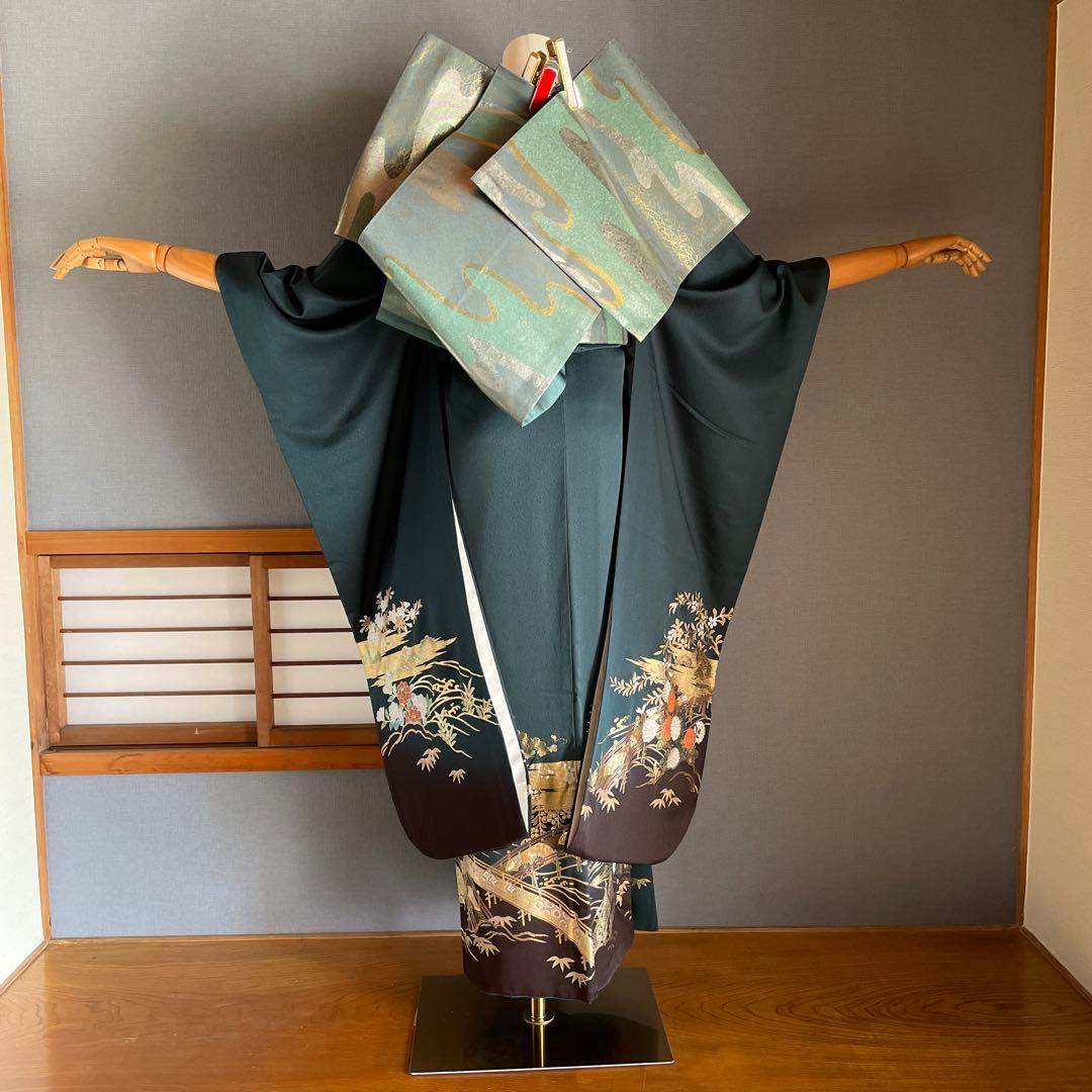 振袖フルセット　手描き友禅　成人式振袖　振袖　裄丈67 ➕サイズ　やまと謹製
