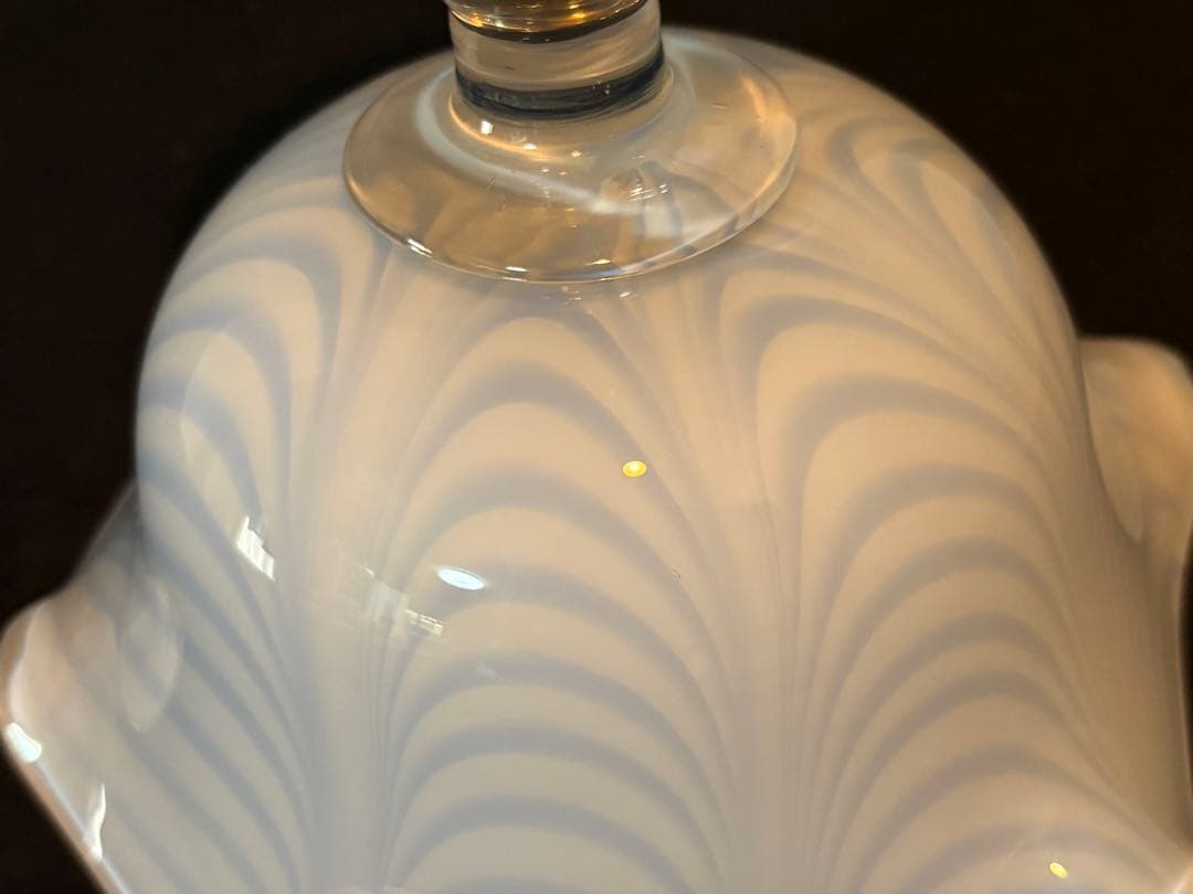 大きい氷コップ　和ガラス 大正ガラス　ウランガラス　 アンティーク 大正ロマン