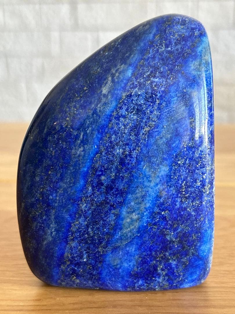 ラピスラズリ　磨き石　原石　491g