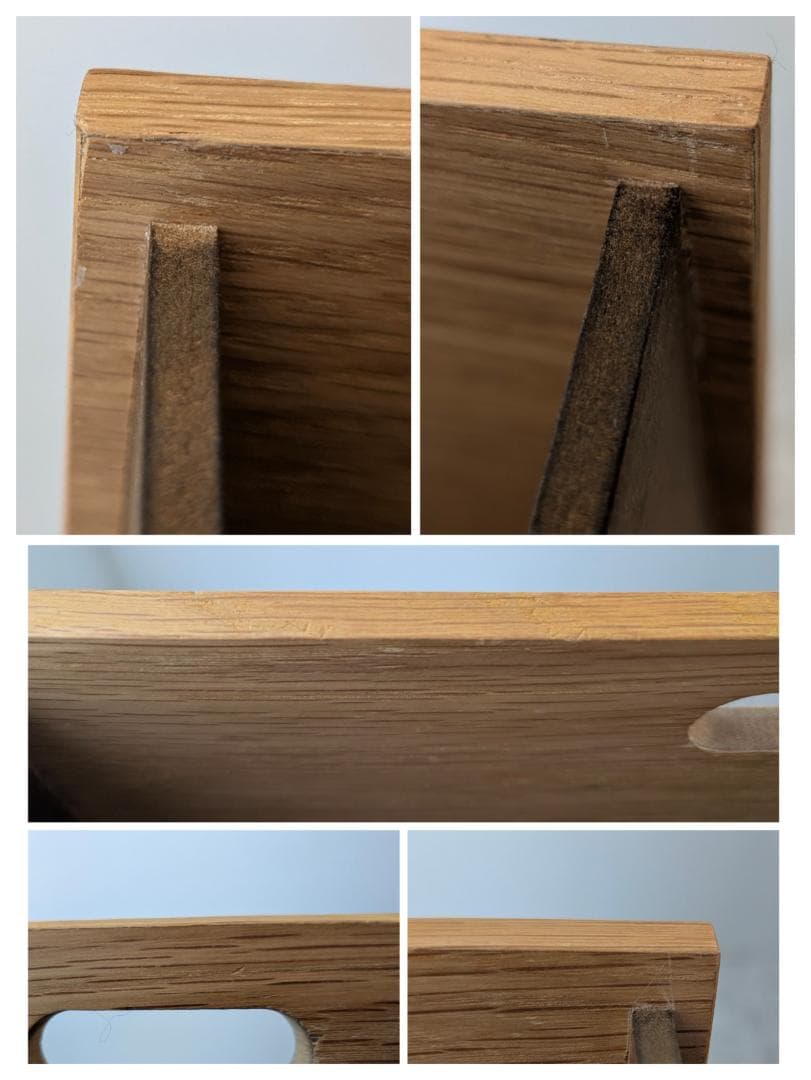 USED MUJI スタッキングチェスト 2個セット オーク材 引出 連結ピン付