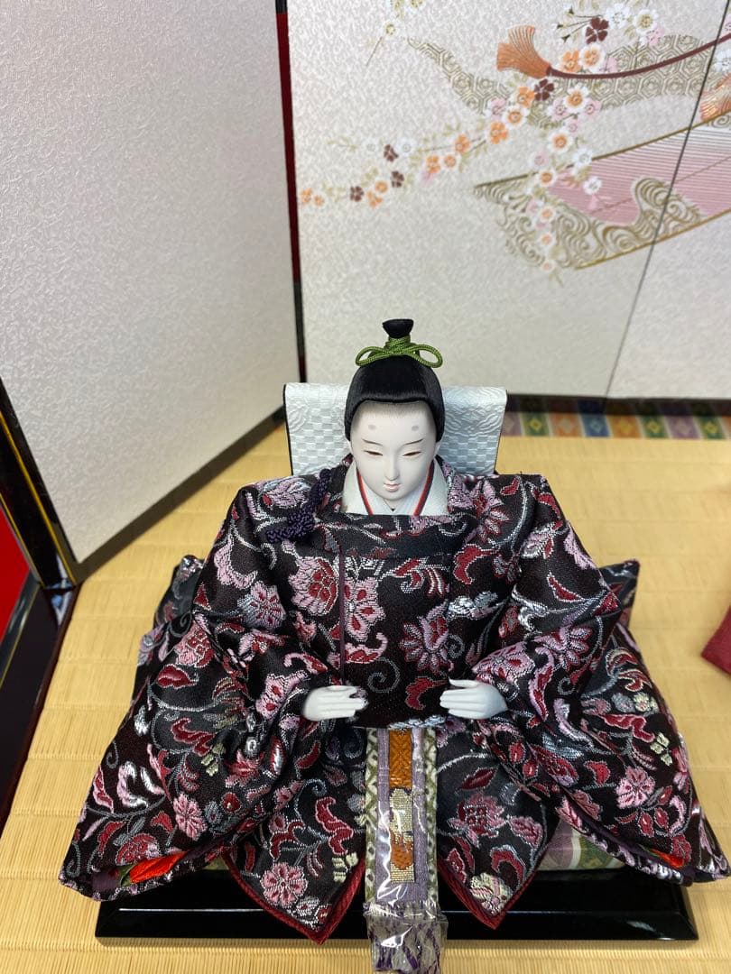 東京久月　雛人形　親王飾り収納セット・サイズ間口約６３×奥行約３９×高さ約５８㎝
