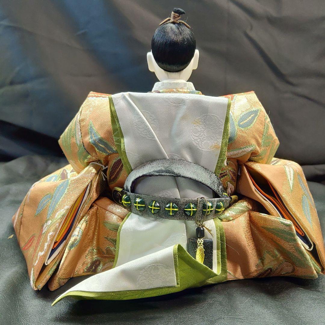 雛人形 京雛新王 平安 光寛作 特上七番 本帯地 正絹着物 未使用品