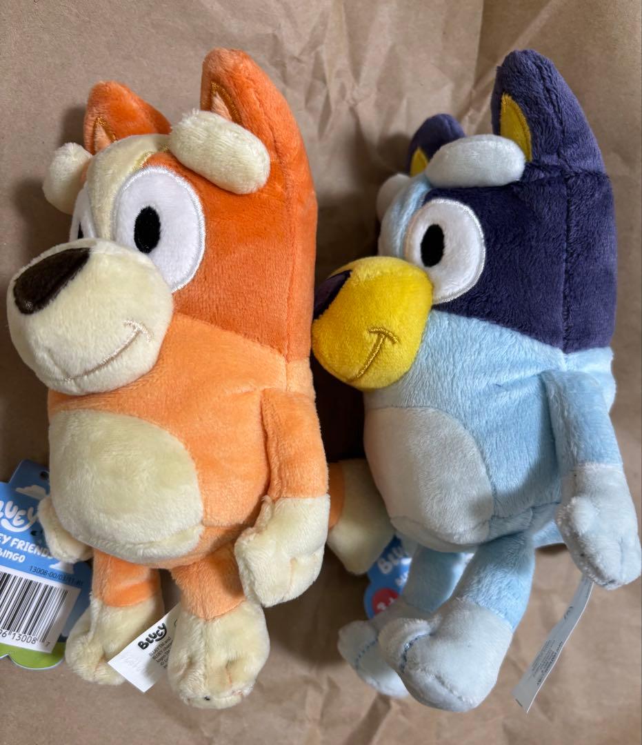 新品　bluey MOOSE社 ブルーイ ファミリー　ぬいぐるみ 4個セット