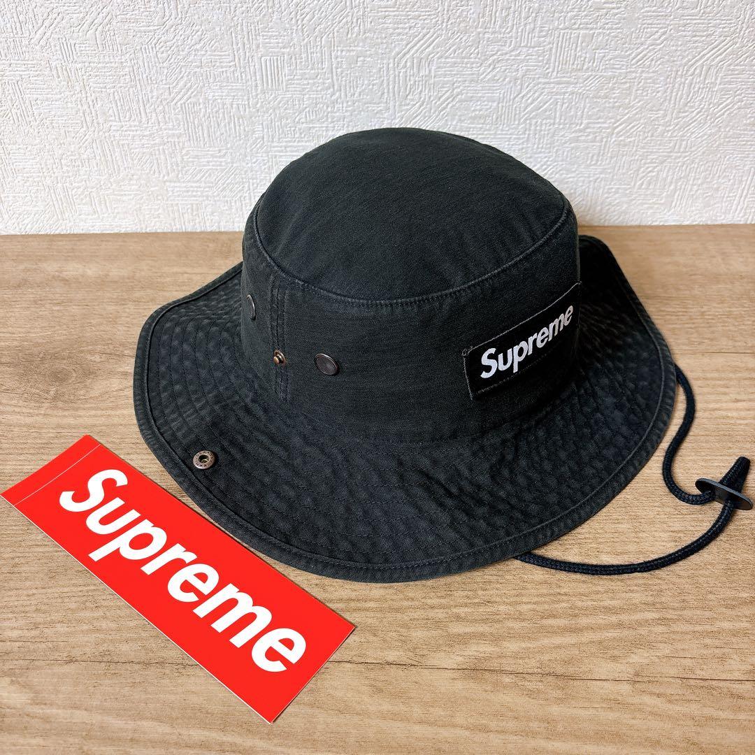 正規品　Supreme Military Boonie ハット　ブラック　黒
