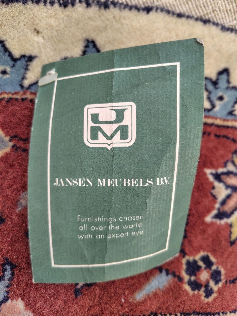 【ヴィンテージウールカーペット】円形　ハンドノット　パキスタン絨毯　未使用一級品