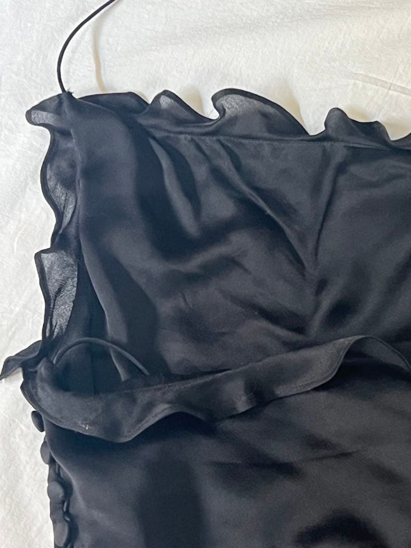 クロエシルクフリルキャミソールchloeバーニーズ