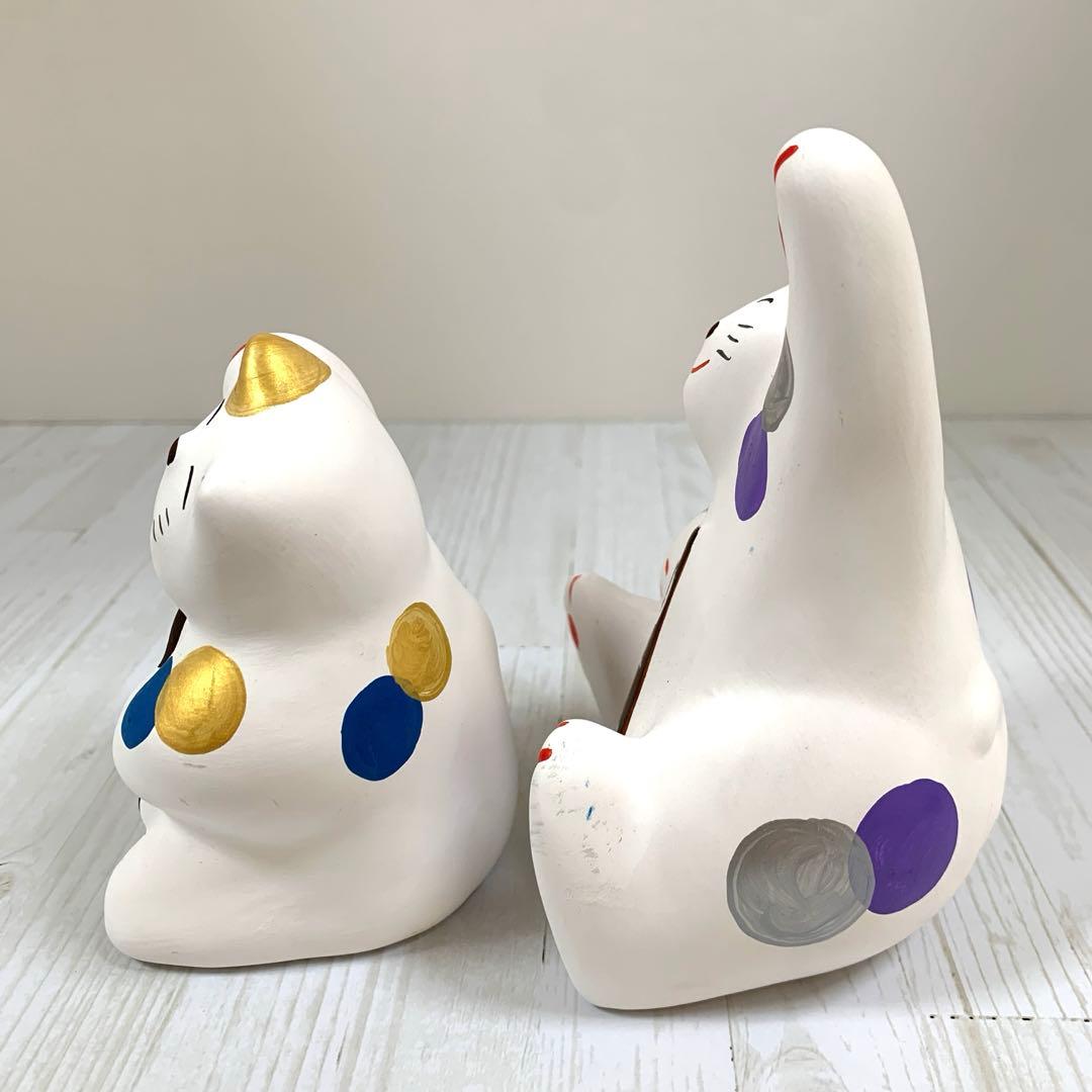 S☆ 大分県 湯布院　工房 輪葉葉　福来る猫·福きたる猫　幸運　縁起物　開運