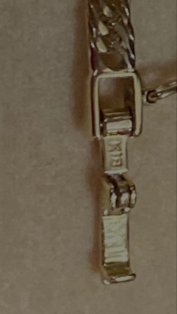 K18 YG 喜平8面トリプル　ハートチャーム付き　ブレスレット