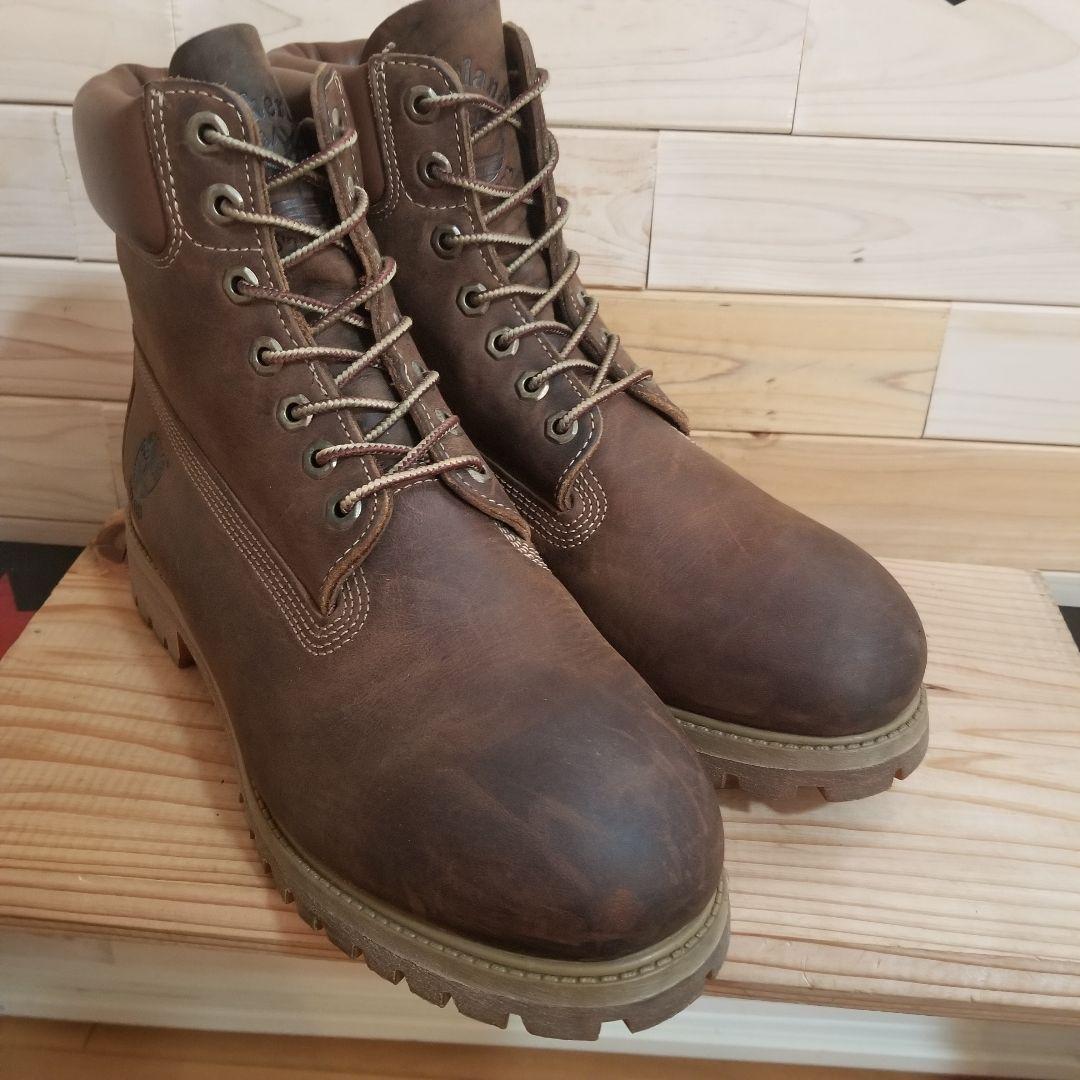 極美品　Timberland　6インチ　プレミアム　防水　27.0 濃茶　WP