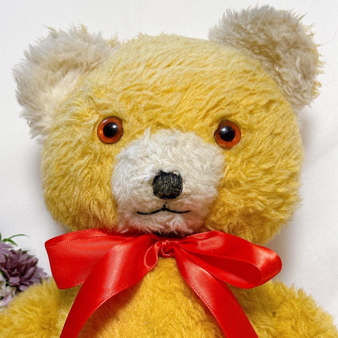 まんまる君 様✨希少✨❤️黄色いにっこりペディグリーベア❤️アンティークテディベア