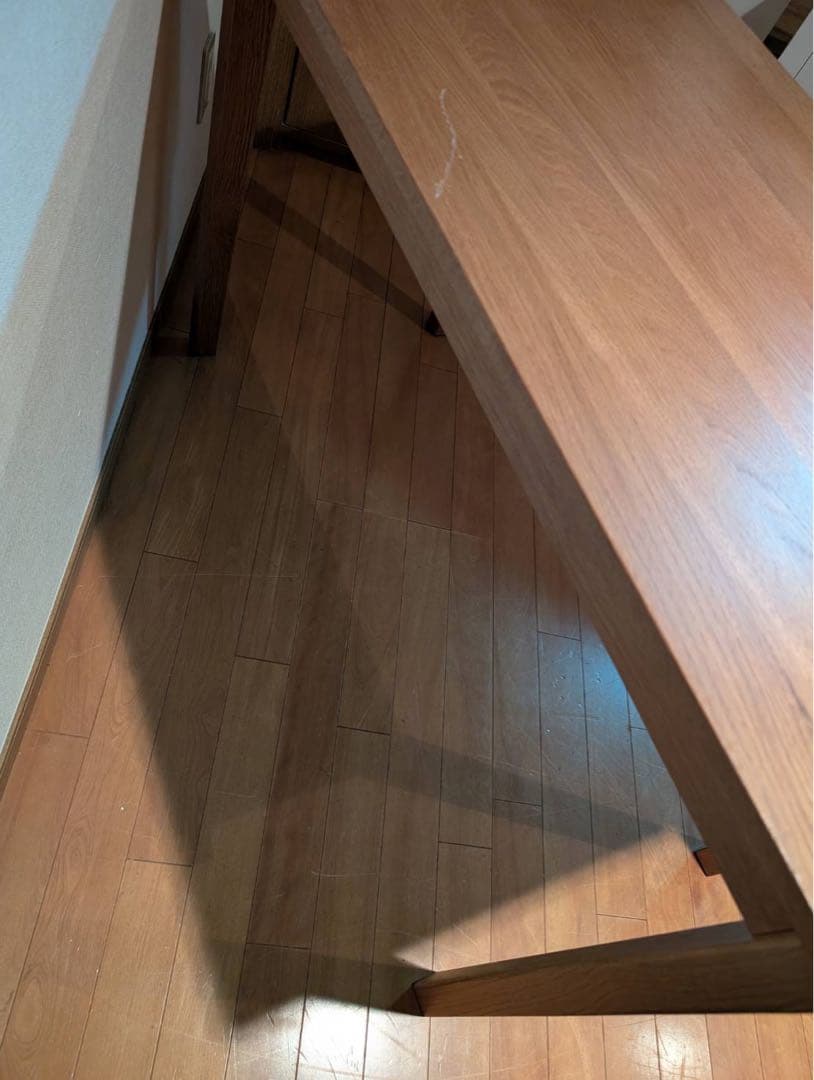 ■送料込■無印良品 MUJI 無垢材 木製デスク オーク材 事務学習机テーブル