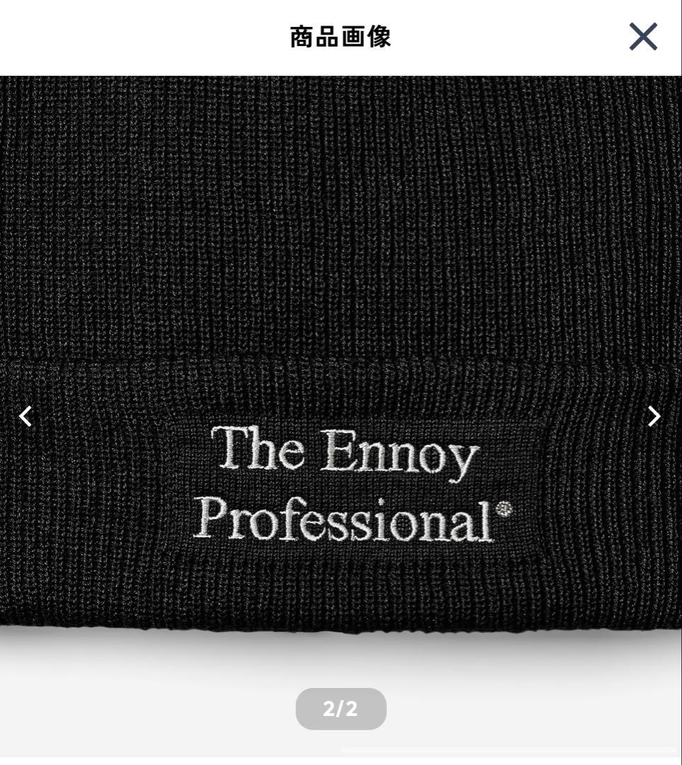 The Ennoy Professional ブラックニットキャップ