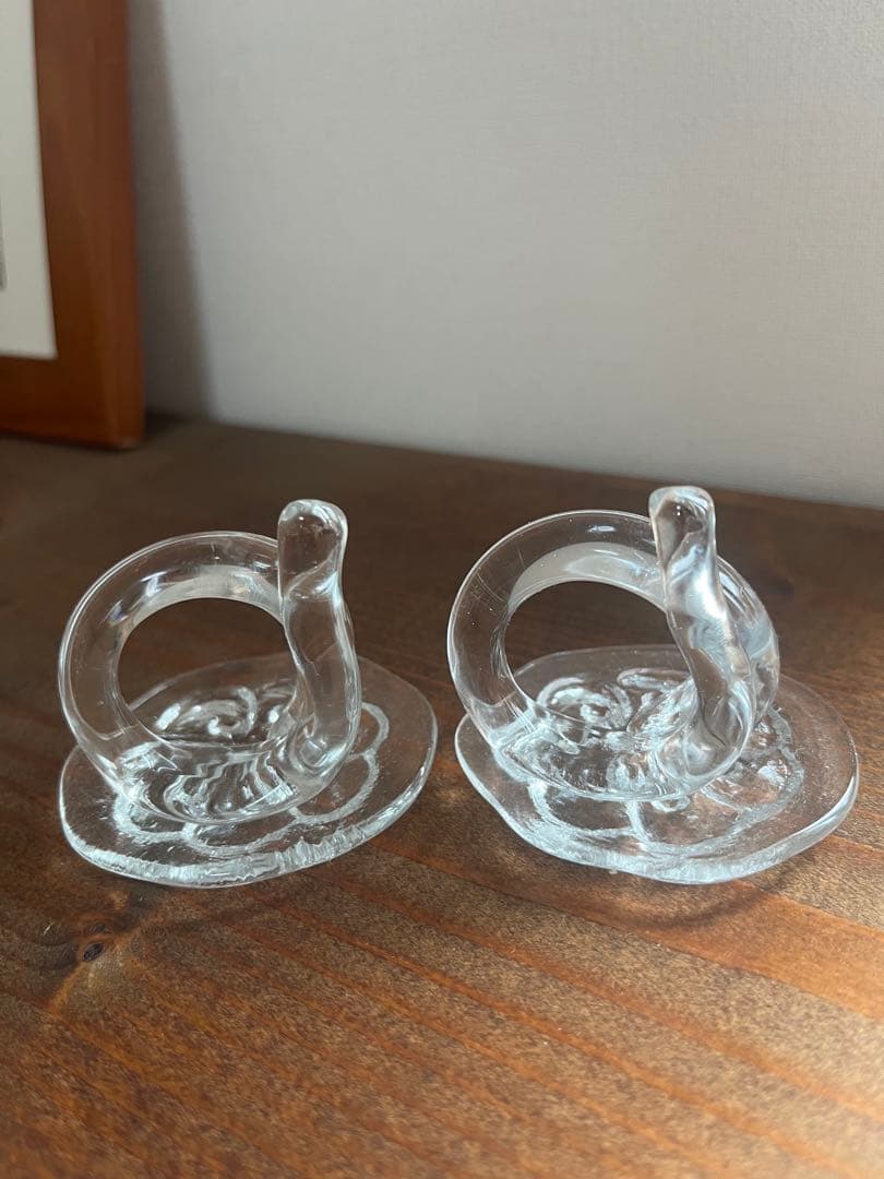 NUUTAJARVI ガラス製ナプキンリング 4個セット